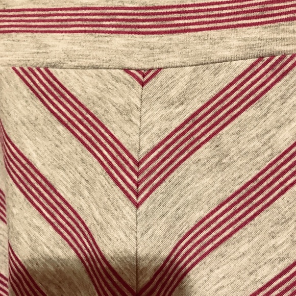 Purple Striped Midi Skirt - Picture 2 of 2